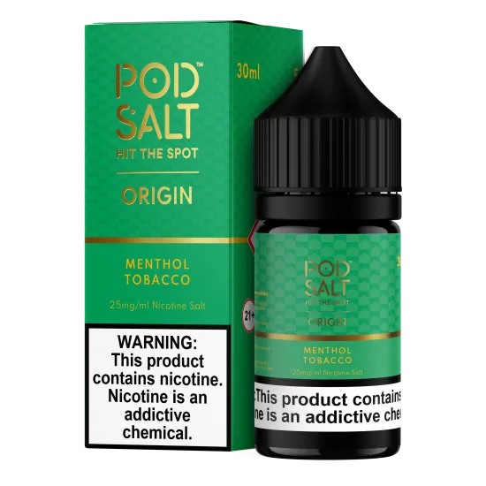 Pod Salt - ORIGIN - MENTHOL TOBACCO Salt Likit 30ML Pod Salt - ORIGIN - MENTHOL TOBACCO Salt Likit 30ML