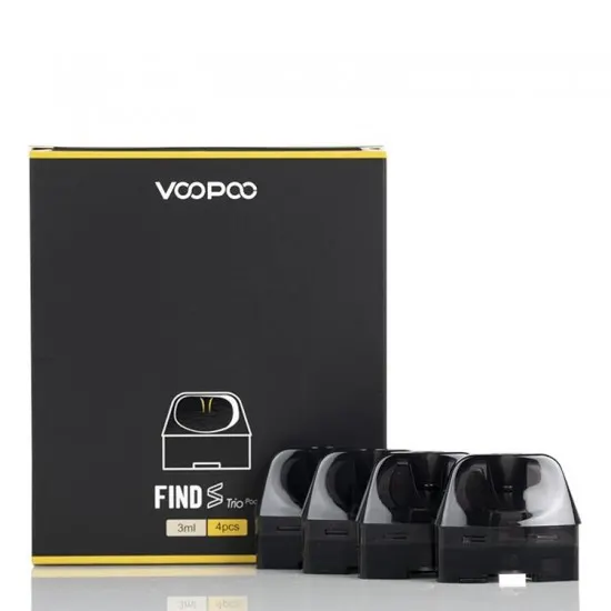 Voopoo Find S Trio Boş Yedek Kartuş 4 Adet Voopoo Find S Trio Boş Yedek Kartuş 4 Adet