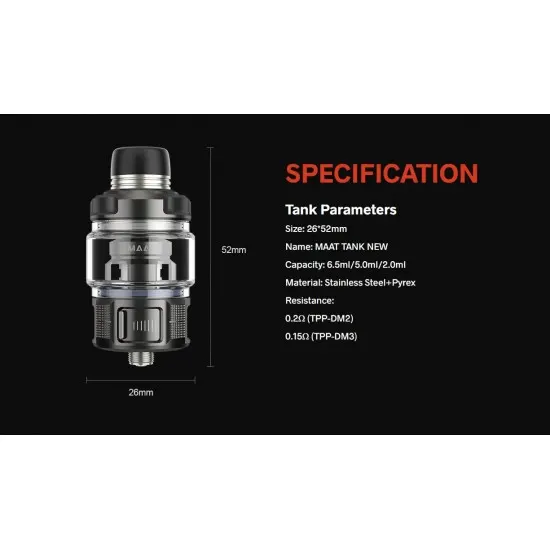 Voopoo Maat Tank Atomizer Voopoo Maat Tank Atomizer